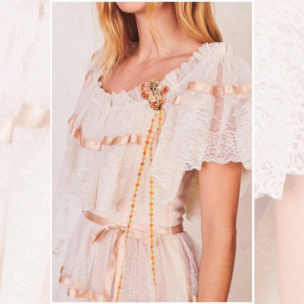 LoveShackFancy LIMITED EDITION RARE Fabia Wedding Dress Gown - Picture 3 of 16